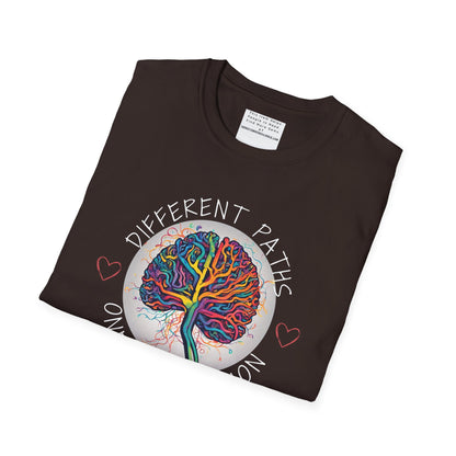 Divergent Routes, Shared Destination Unisex Softstyle T-Shirt