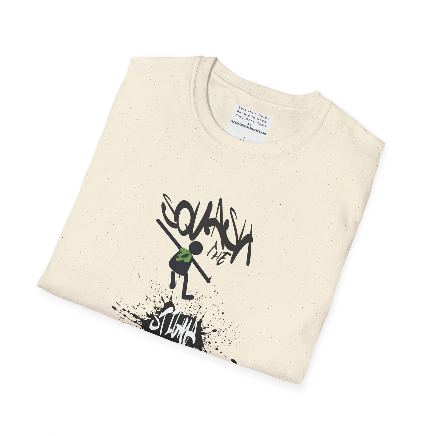 Squash The Stigma. Mental Health Awareness Unisex Softstyle T-Shirt
