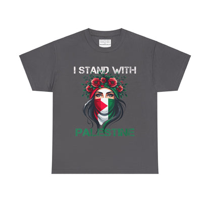 Unisex Heavy Cotton Tee, Palestine Flag, Resist, Arabic, Support the Cause in Style, Kuffiyeh, Keffiyeh, Resistance, Free Palestine, Gaza