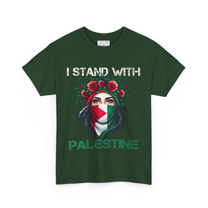 Unisex Heavy Cotton Tee, Palestine Flag, Resist, Arabic, Support the Cause in Style, Kuffiyeh, Keffiyeh, Resistance, Free Palestine, Gaza