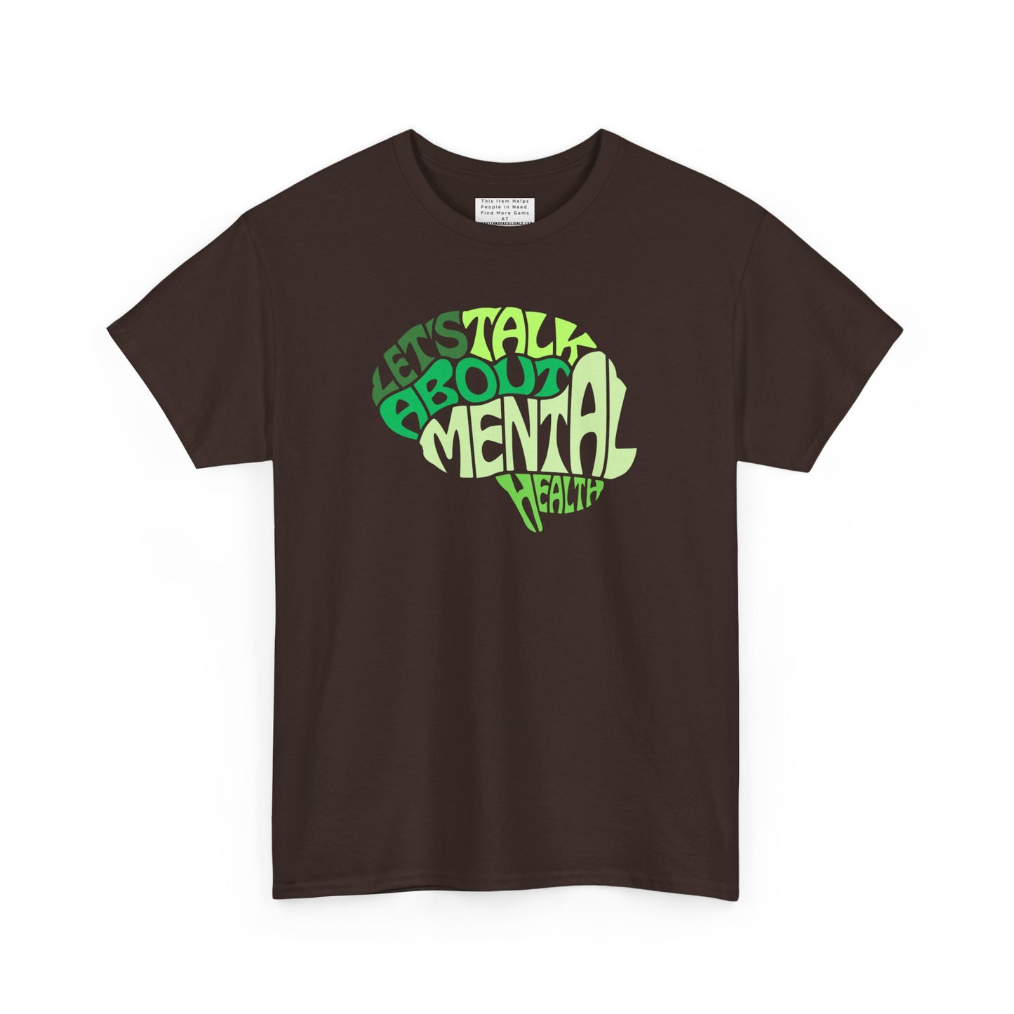 Lets talk about mental health Unisex Heavy Cotton Tee