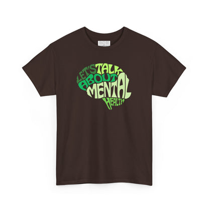 Lets talk about mental health Unisex Heavy Cotton Tee