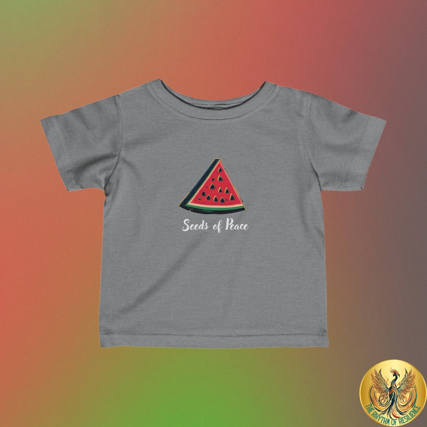 Palestine  seeds of peace watermelon Infant Fine Jersey Tee 6M-24m