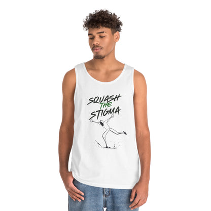 Copy of Squash The Stigma. Mental Health Awareness Unisex Heavy Cotton Tank Top