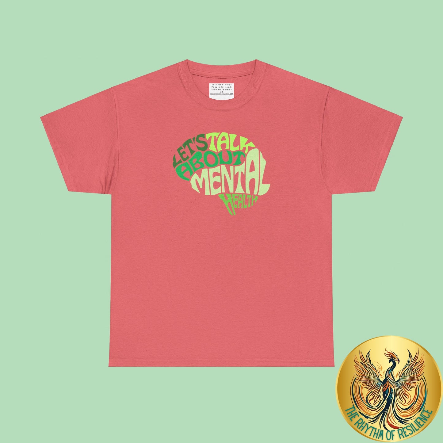 Lets talk about mental health Unisex Heavy Cotton Tee
