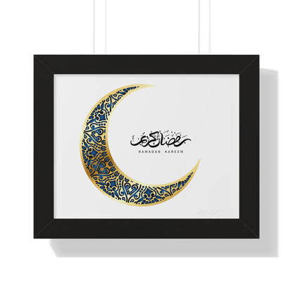Ramadan Kareem Arabic calligraphy Framed Poster