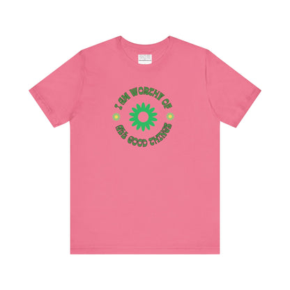 I AM Worthy u nisex Jersey Short Sleeve Tee-mental health awareness month