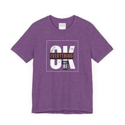 Everything will be ok Unisex Jersey Short Sleeve Tee-mental health awareness month