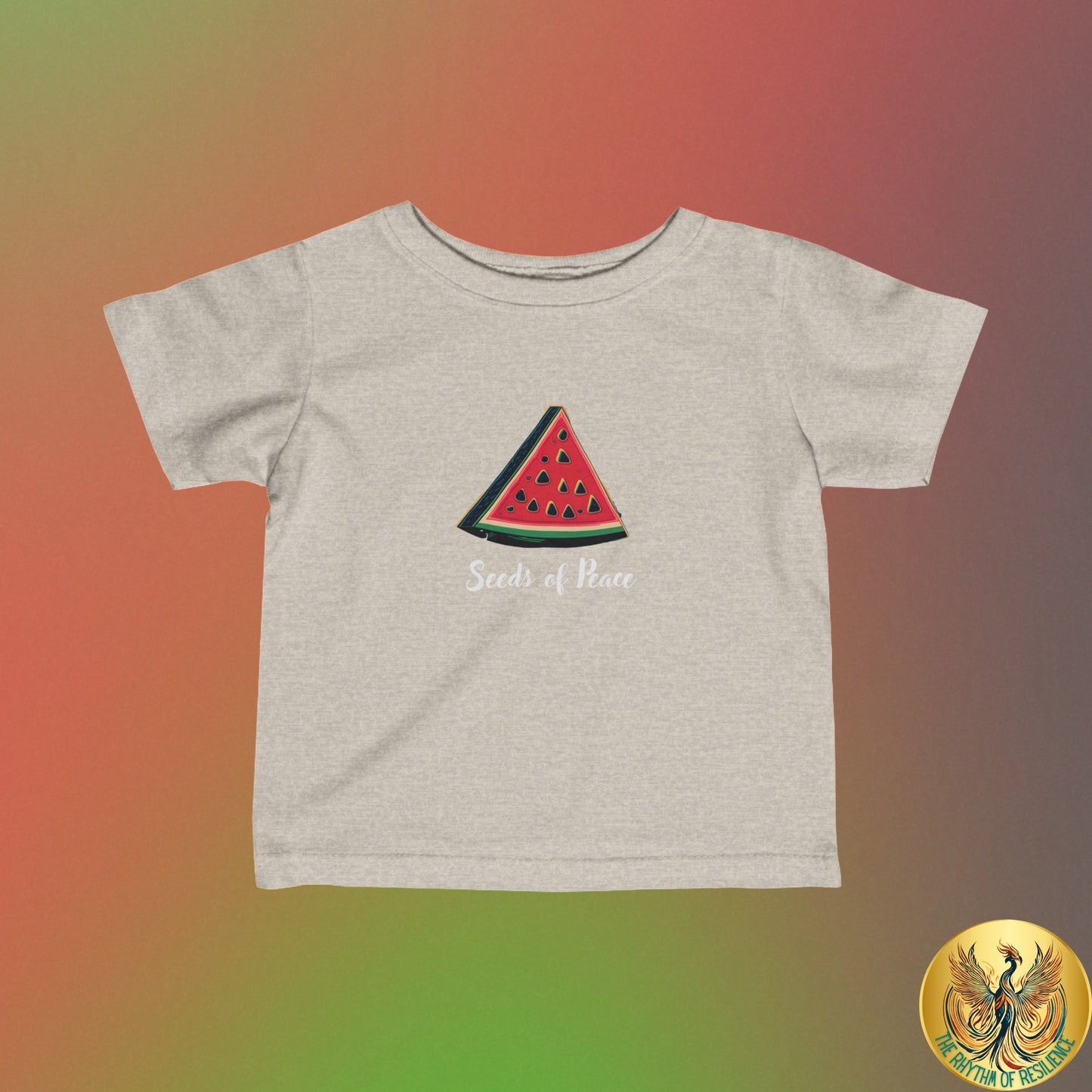 Palestine  seeds of peace watermelon Infant Fine Jersey Tee 6M-24m