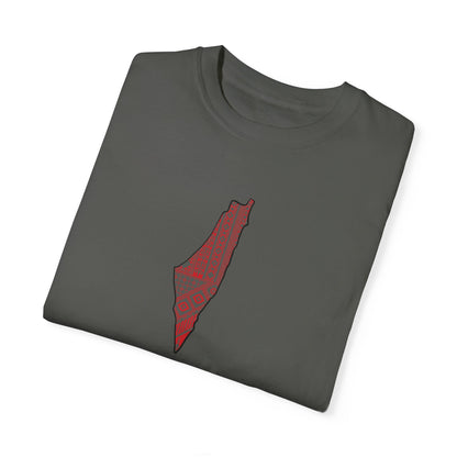 Unisex T-shirt, Arabic writing, Palestine map, Resist, Arabic, Support the Cause in Style, , Keffiyeh, Resistance, Free Palestine, tatreez