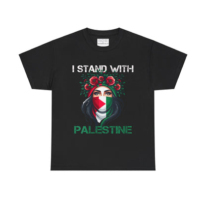 Unisex Heavy Cotton Tee, Palestine Flag, Resist, Arabic, Support the Cause in Style, Kuffiyeh, Keffiyeh, Resistance, Free Palestine, Gaza