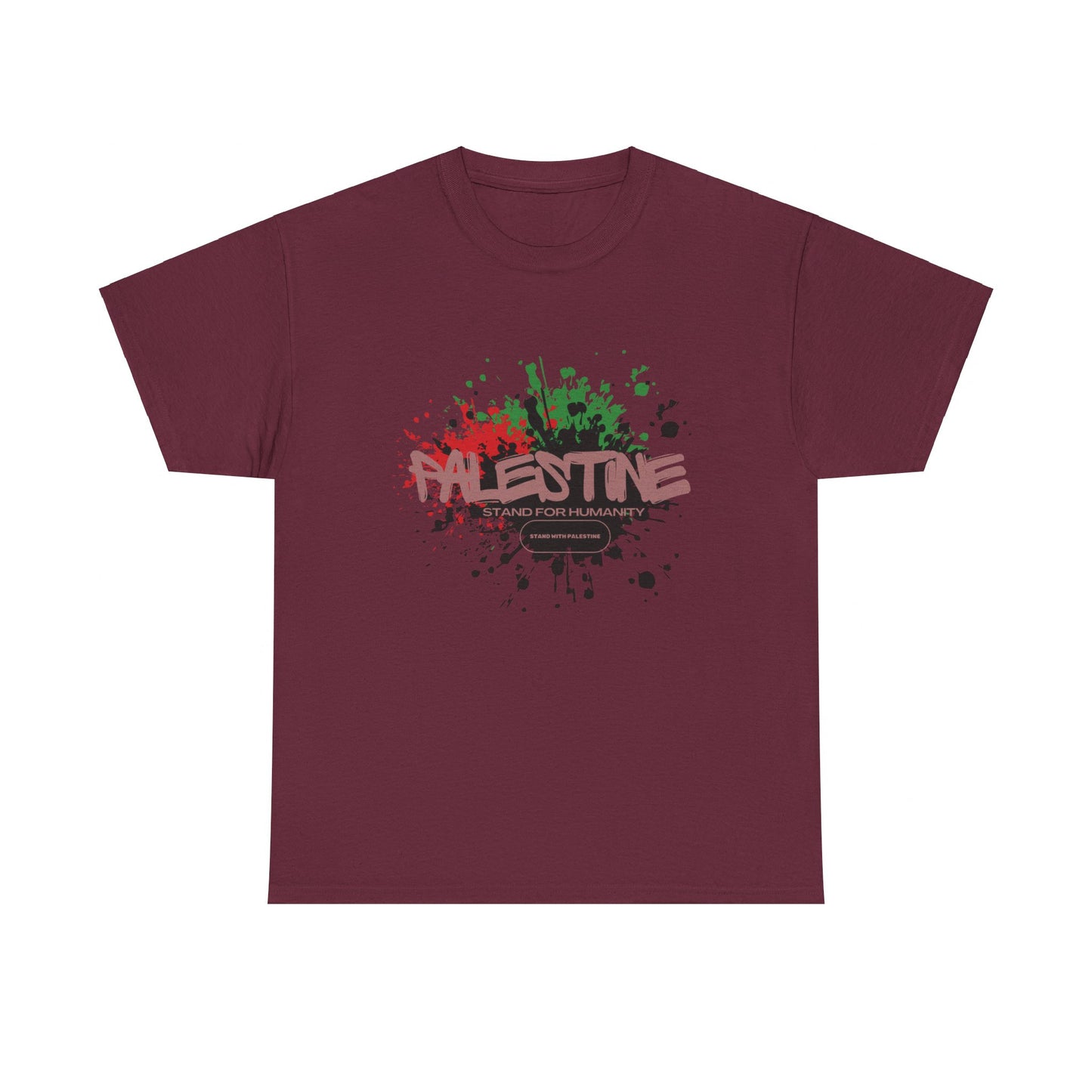Unisex  Palestine Spring Splatter Heavy Cotton Tee