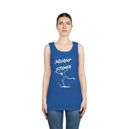 Copy of Squash The Stigma. Mental Health Awareness Unisex Heavy Cotton Tank Top