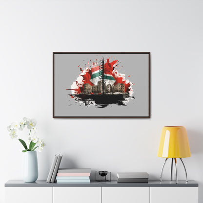 Canvas Wraps, Horizontal Frame, Palestine, Resist, Support the Cause in Style, Keffiyeh, Resistance, Free Palestine, Gaza, Palestine art