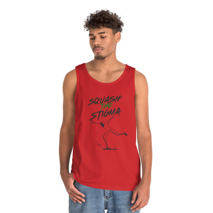 Copy of Squash The Stigma. Mental Health Awareness Unisex Heavy Cotton Tank Top