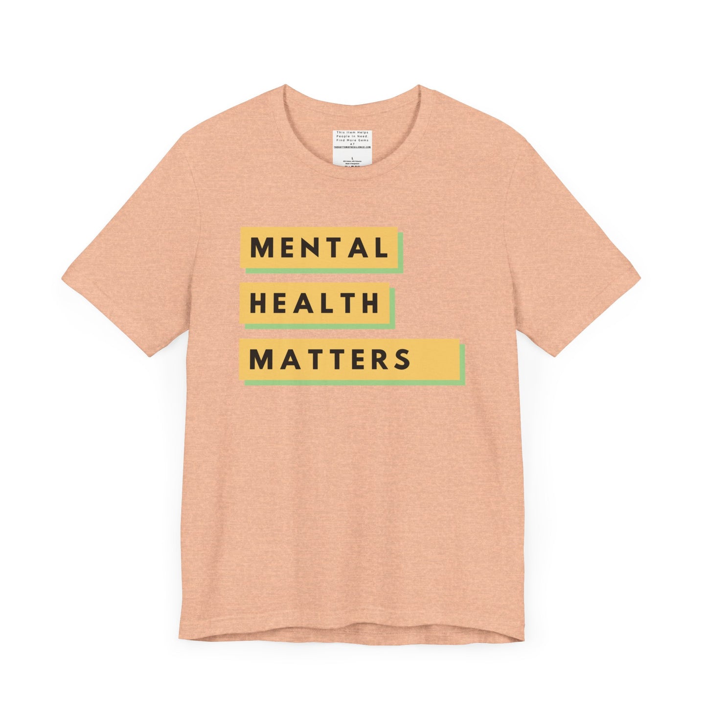 Mental Health Matters Unisex Jersey Short Sleeve Tee-mental health awareness month