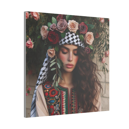 Giclée Print Canvas set of rose girl