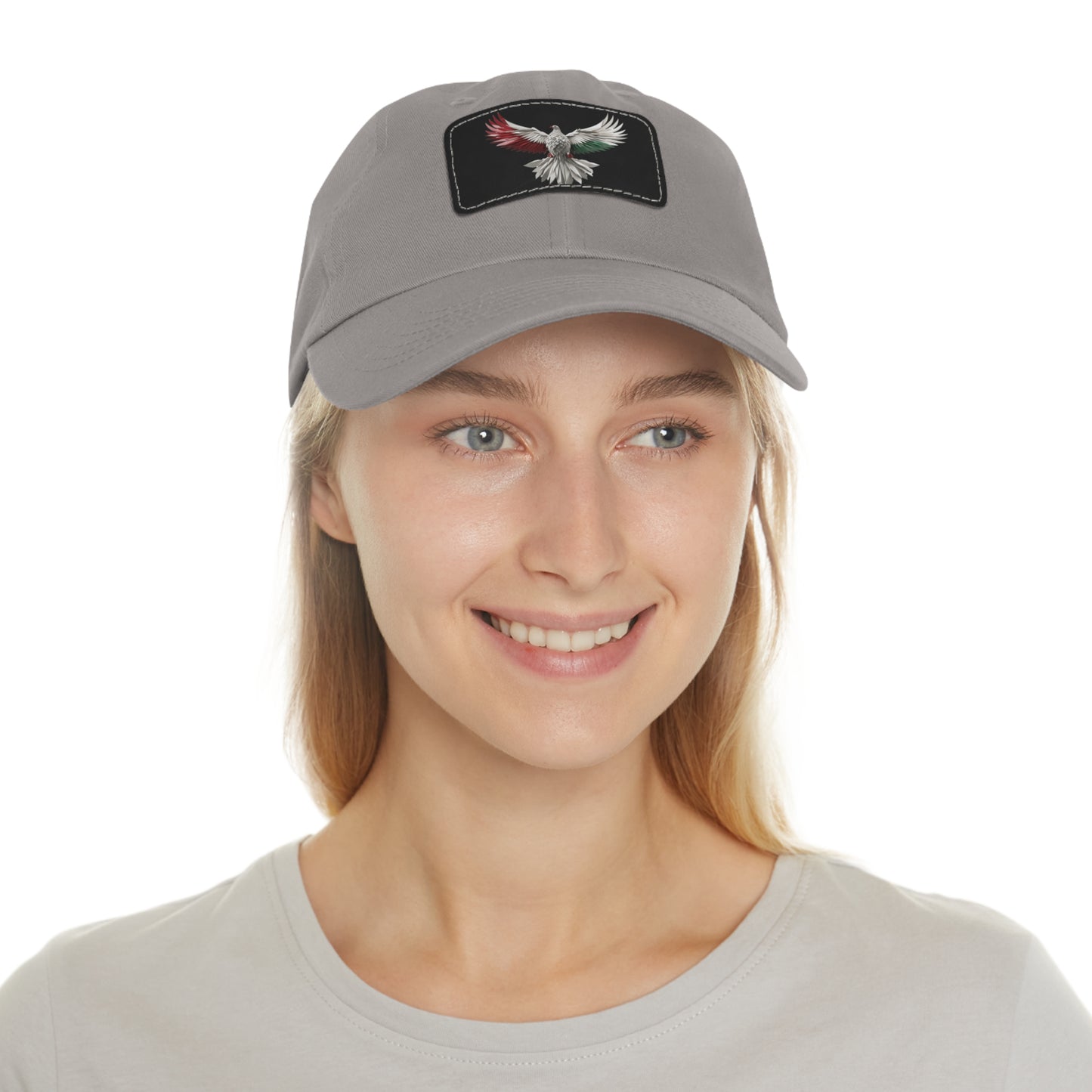 Dad Hat with Leather Patch, Unisex, free bird, Palestine, Resist, Arabic, Support the Cause in Style, Keffiyeh, Resistance, Free Palestine