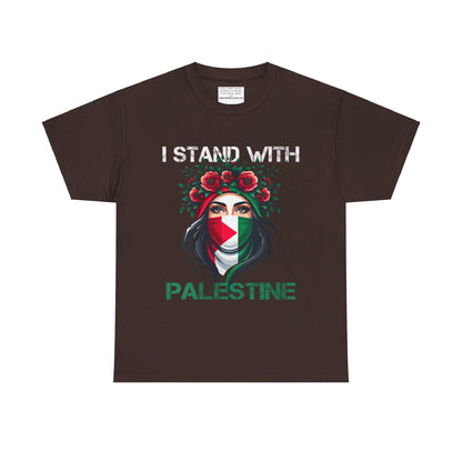 Unisex Heavy Cotton Tee, Palestine Flag, Resist, Arabic, Support the Cause in Style, Kuffiyeh, Keffiyeh, Resistance, Free Palestine, Gaza