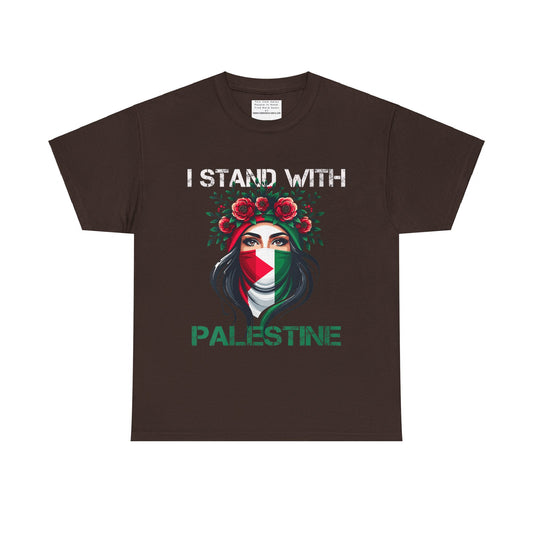 Unisex Heavy Cotton Tee, Palestine Flag, Resist, Arabic, Support the Cause in Style, Kuffiyeh, Keffiyeh, Resistance, Free Palestine, Gaza