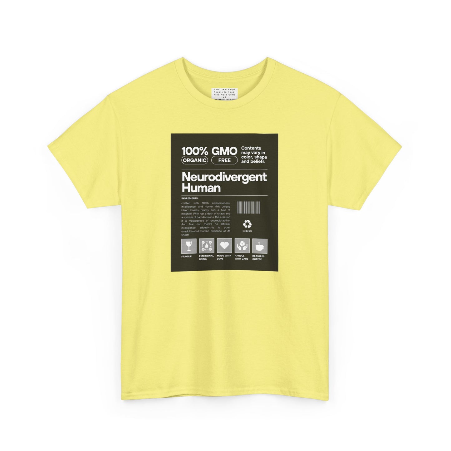 Neurodivergent Human Unisex Heavy Cotton Tee
