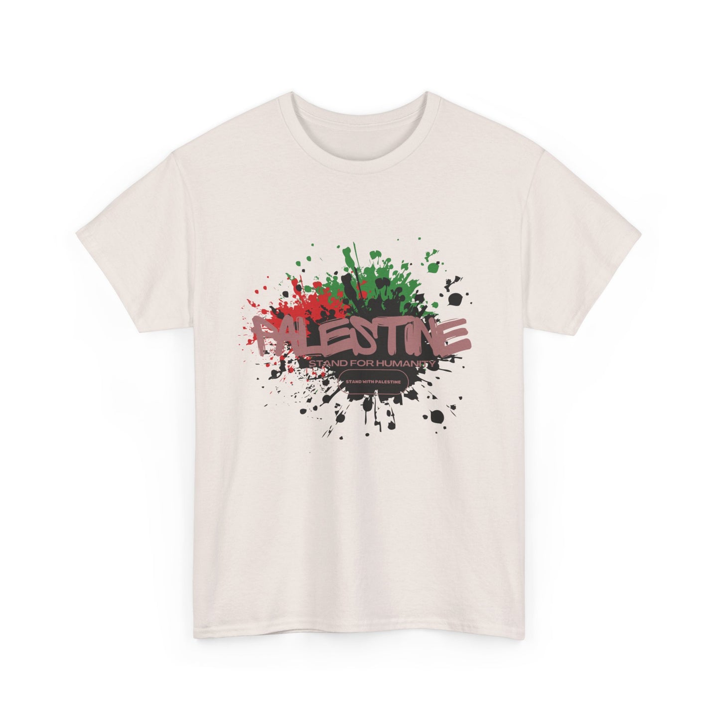 Unisex  Palestine Spring Splatter Heavy Cotton Tee