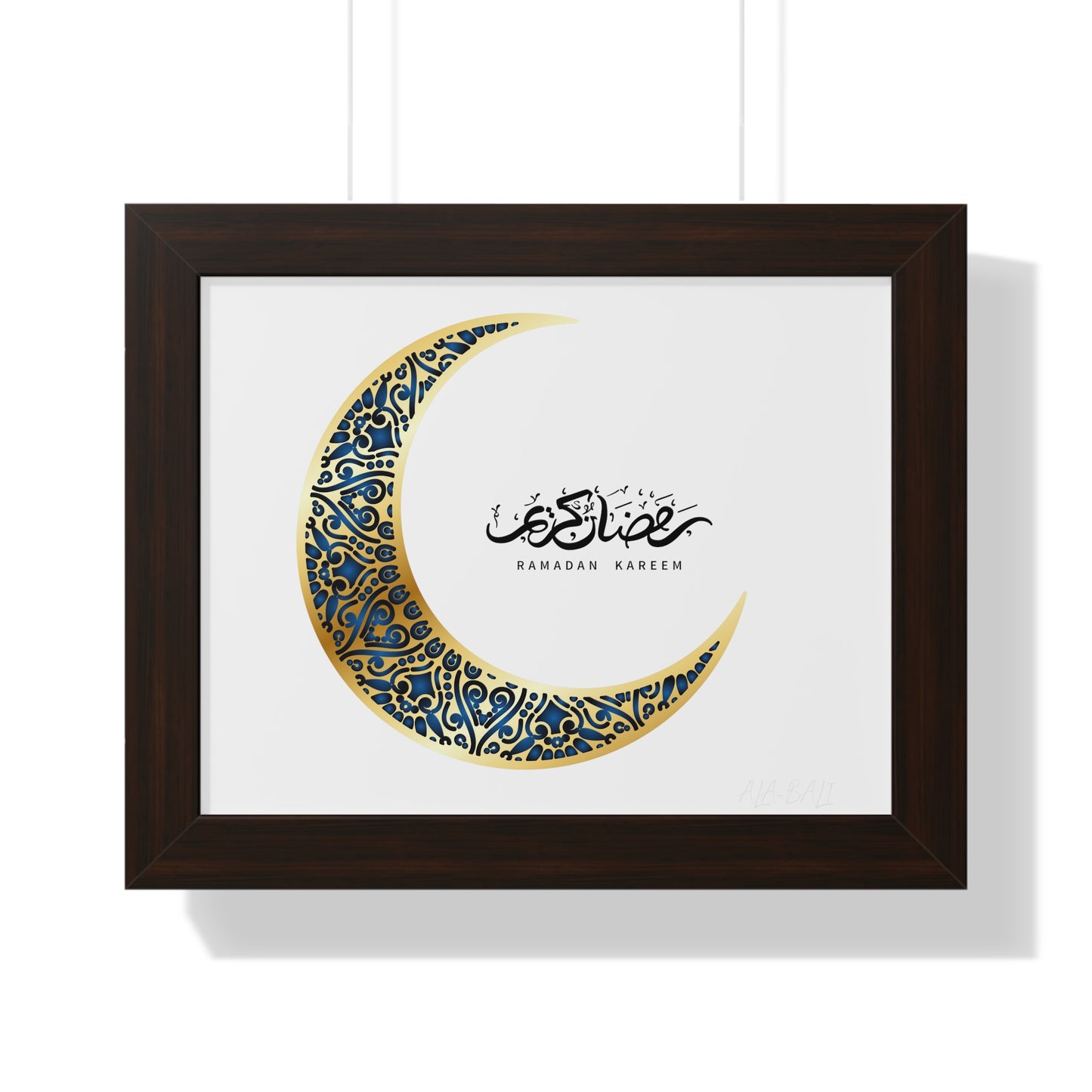 Ramadan Kareem Arabic calligraphy Framed Poster
