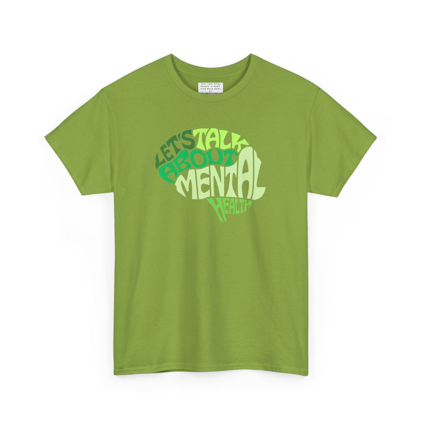 Lets talk about mental health Unisex Heavy Cotton Tee