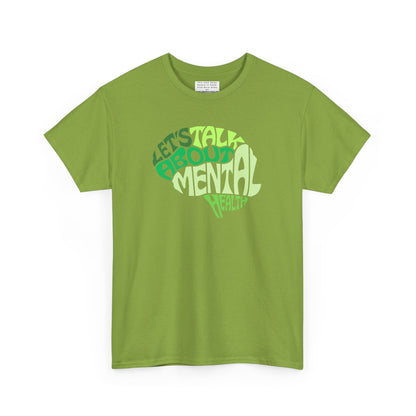 Lets talk about mental health Unisex Heavy Cotton Tee