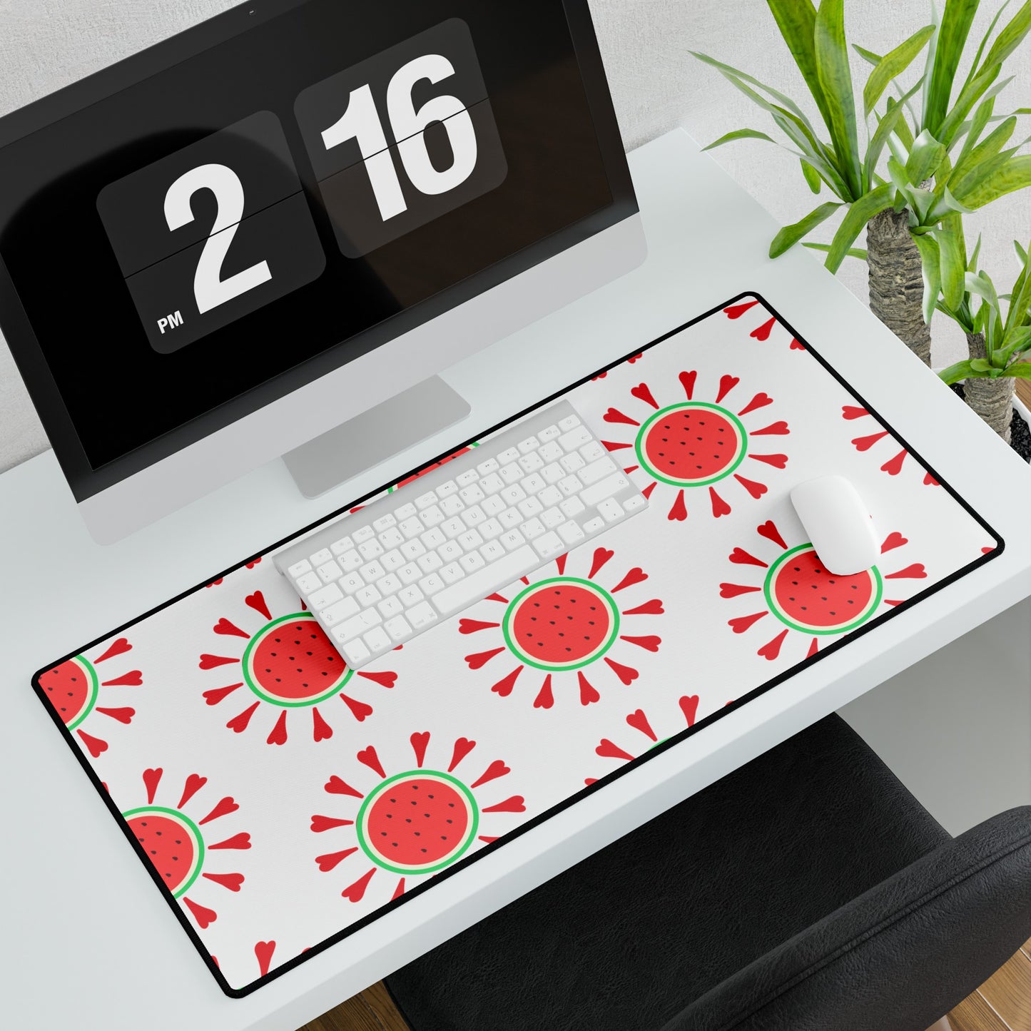 Watermelon love Desk Mats Palestine Spring