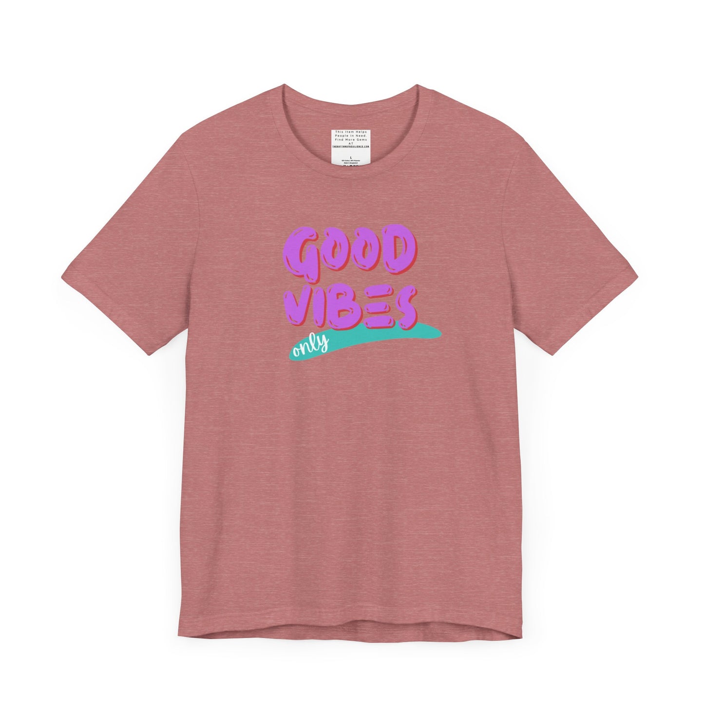 good vibes Unisex Jersey Short Sleeve Tee-mental health awareness month