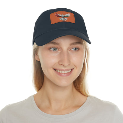 Dad Hat with Leather Patch, Unisex, free bird, Palestine, Resist, Arabic, Support the Cause in Style, Keffiyeh, Resistance, Free Palestine