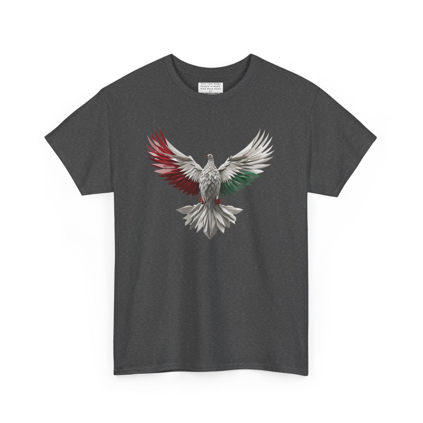 Unisex Heavy Cotton Tee, Palestine Flag, Resist, Arabic, Support the Cause in Style, Kuffiyeh, Keffiyeh, Resistance, Free Palestine