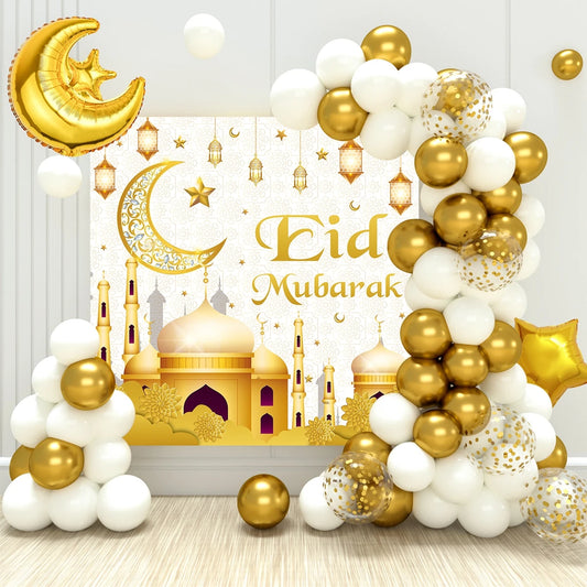 Eid Mubarak Balloon Background Party Package
