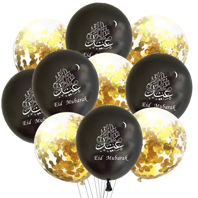 Eid OMRA Mubarak Balloon set 10Pcs