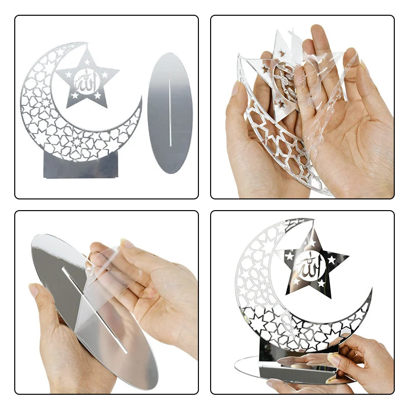 Ramadan and Eid moon Table decorative Ornament