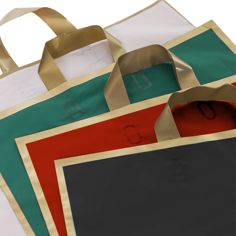 5PCS Eid Mubarak Gift Bags Package Bag Ramadan Kareem Decoration 2023 Islamic Muslim Eid Plastic Bags with Handle for Business