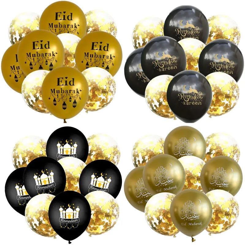 Eid OMRA Mubarak Balloon set 10Pcs