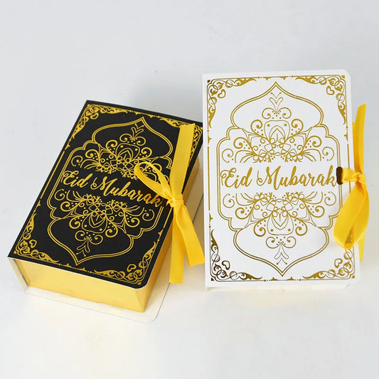 Book Shape Eid Mubarak goodie box Candy gift Boxes 5Pcs