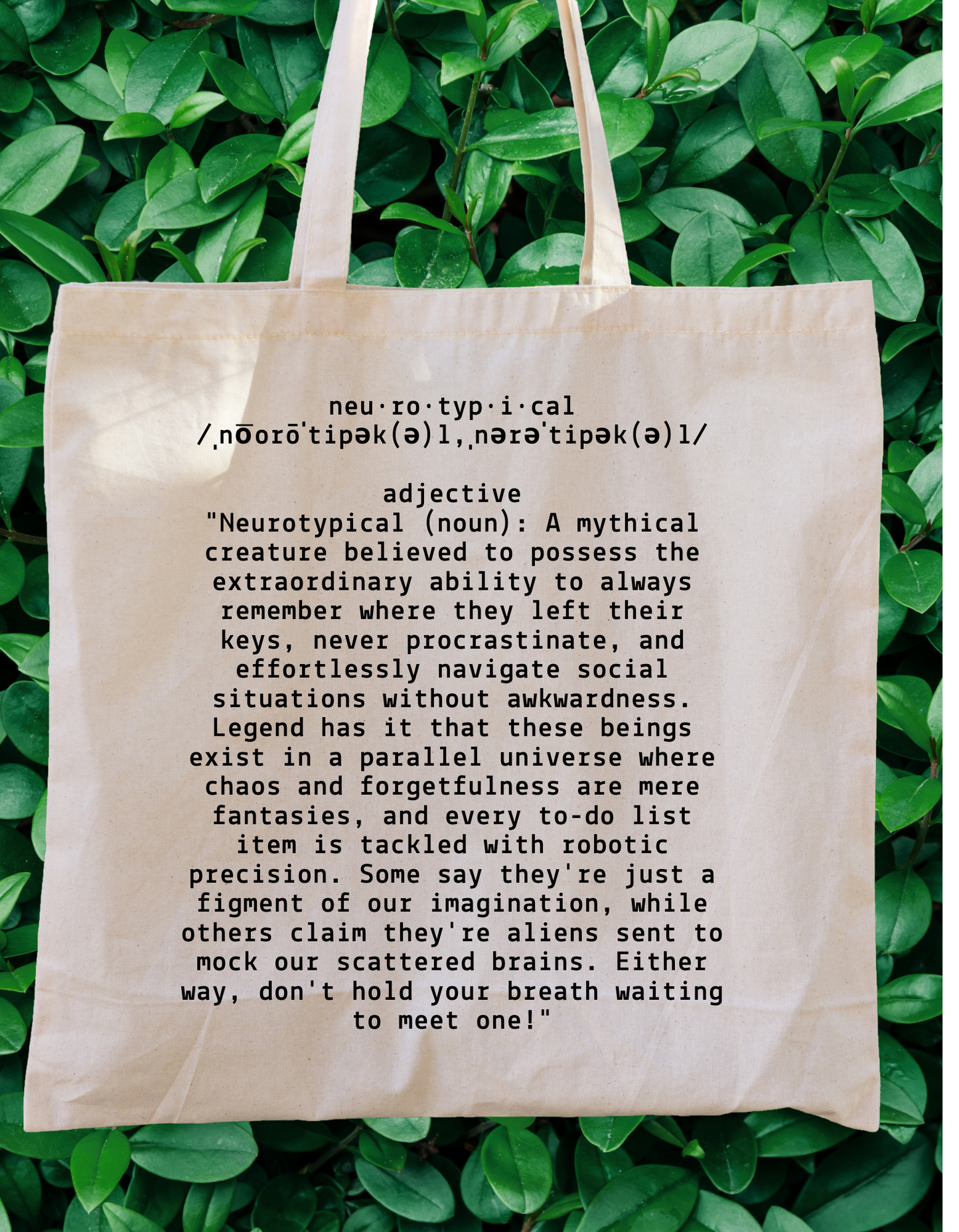 Neurodiversity Cotton Canvas Tote Bag